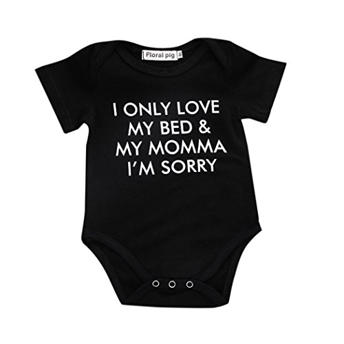 Baby Boys Girls Letter HAPPY Birthday Daddy Romper Outfit Clothes Cuekondy Summer Newborn Infant Toddler Jumpsuit (Black 2, 18M)