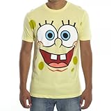 Spongebob Square Pants Big Open Smile Face Yellow T-shirt
