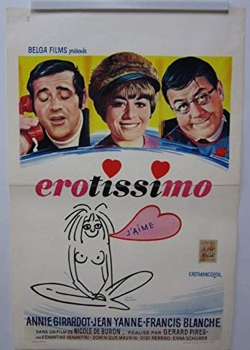 Amazon フランス 映画ポスターerotissimo 1969年 仏伊コメディアニー ギラルドジャン ヤンネ監督 ジェラール ピレスk 07 アニメ 萌えグッズ 通販