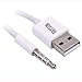 RAYSUN 2 Pack 11cm(L) 2 in1 USB Charging and Data Syncing Cable for Apple iPod Shuffle 3rd / 4th / 5th