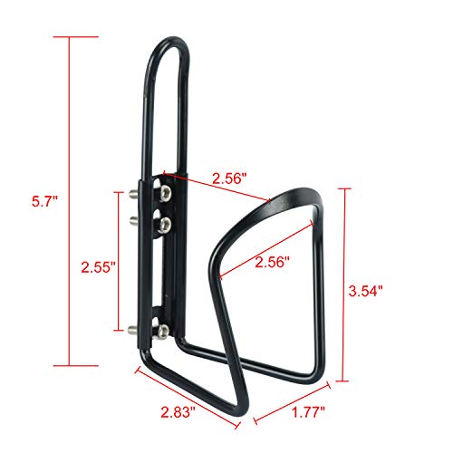 Yaesport Bike Water Bottle Cage for MTB Mountain Bicycle Aluminum Alloy Holder [Lightweight] Bundle 13 in 1 Multi Function Mechanic Repair Tool Kit (2 Pack) - Black - Thumbnail 2
