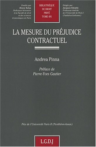 La  mesure du préjudice contractuel