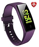 goopow Fitness Tracker, Activity Tracker Watch with Heart Rate Monitor,Blood Pressure Monitor,Waterproof Smart Fitness Band with Step Counter, Calorie Counter, Pedometer Watch Kids Women and Men