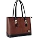 ZMSnow Laptop Tote Bag,Professional Women Work Tote Shoulder Bag with Comfortable Long Strap Up to 15.6 Inch