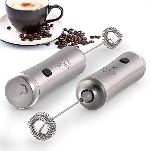 Zulay Super High Powered Rechargeable Milk Frother and Milk Foamer for