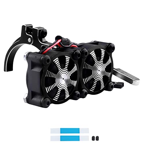 Hobbyfire RC Motor Cooling Fan Thermal Sensor Heatsink Brushless Dual