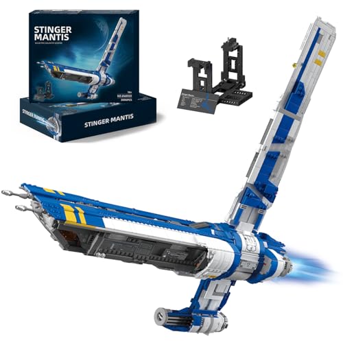 Xenobild Space Wars Spaceship Building Blocks Set for Adults Men | 3006 pieces, rotating back fin, aeroplane model, gift collection, BWR101