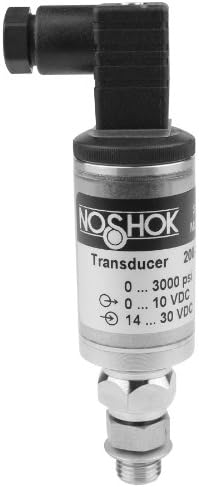 NOSHOK 200 Series High Performance Voltage Output Pressure Transducer, <= 5000, 10-30 VDC, 0-5 VDC Output, 0-10000 psig Pressure Range, +/-0.5% Accuracy, 1/4" NPT Male