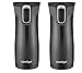 Contigo Autoseal Travel Mug - Stainless Steel Vacuum Insulated Tumbler - 2 Pack (Black)