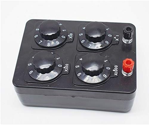 Yuly Ohm Precision Variable Simple Resistance Box Decade Resistor Teaching Instrument(0-9999)