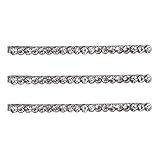 Kitsch Fashion Bobby Pin Set, Rhinestone Decorative Bobby Pins, Hair Accessories for Women, 3 Count (Straight Rhinestone)