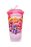 Silver Buffalo CG0184 American Greetings Care Bears Flip Straw Cup, 16 oz, Purple