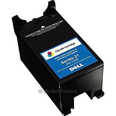 New Genuine Dell Y498 Tri-Color Ink Cartridge Series 21 Retail Box; V313W P713W