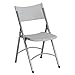 Office Star Resin Furniture for Indoor or Outdoor Use, 4-Piece Set, Folding Chairs Light Grey