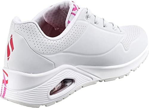 UNO SPREAD THE LOVE, Zapatillas para Mujer, White W Red And Pink Heart Print Durabuck / M, 39 EU