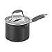 Anolon 83498 Advanced Hard Anodized Nonstick Sauce Pan/Saucepan with Straining and Lid, 2 Quart, Gray primary