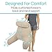 Xtra-Comfort Reading Pillow - Memory Foam Cushion - Neck Roll, Back Lumbar, Arm Support Bed Backrest For Tv, Sit Up Gaming, Pregnancy, Kids - Firm Couch Lounge Wedge includes Armrest Pockets and Cover