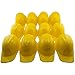Adorox 24pcs Yellow Construction Soft Plastic Child Hat Helmet Costume Birthday Party Favor Kids Hard Cap Halloween Toy (24 Yellow Hats)