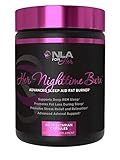 NLA for Her- Her Nighttime Burn-Sleep Aid and Fat Burner for Women-Promotes Better Sleep, Relaxtion, Weight Loss, and Stress Relief- Melatonin, CLA, Ashwagandha, 5 HTP, Chamomile- 60 Veggie caps