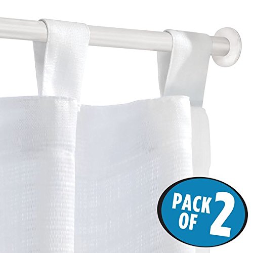 mDesign Constant Tension Curtain Rod for Window, Blackout Curtains - Pack of 2, 30-52