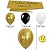 GLEIM 2018 Graduation Party Decorations Gold and Black Balloons 40 inch