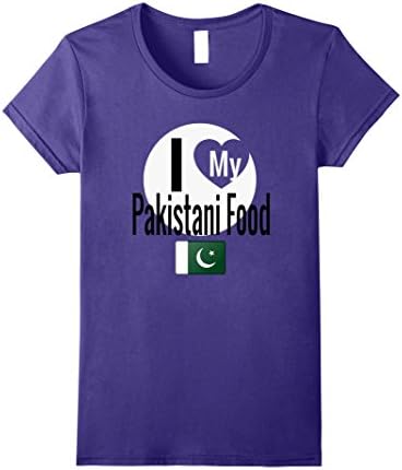 Womens Storecastle: I Love My Pakistani Food Funny Pakistan T-Shirt Small Purple