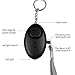 Personal Alarm, IEKA 2Pack 140 DB Emergency Safety Key Chain Siren, Self-Defense Security Sound Alarm with Safe Mini LED Flashlight Best for Kids, Women, Night Workers and Valentine's Day Gift( Black)