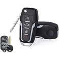 Keymall keyless Entry Replacement Upgraded Flip Key FOB 314MHz 4D67 Chip 4B Fob Remote for Toyota 4Runner Sequoia ,HYQ12BBX HYQ12BAN HYQ1512Y