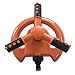 Lawn Sprinkler, TOLOCO Garden Automatic 360 Degree ABS Rotation Spray Nozzle Watering Head Three Arm Water Sprinklers (Orange)