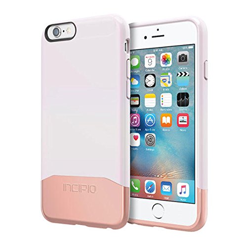 iPhone 6S Case, Incipio Edge Chrome Case [Hard Shell] Cover fits Both Apple iPhone 6, iPhone 6S - Iridescent White/Rose Gold