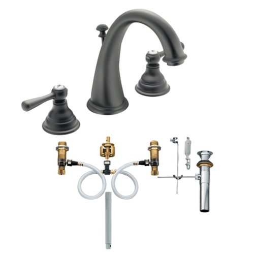 Moen Antique Brass Widespread Faucet, Widespread Antique Brass Moen Faucet