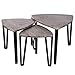 HOMFA Nesting Coffee Tables, Set of 3 Vintage End Side Tables Nightstand Modern Furniture Decor Table Sets, Sturdy and Easy Assembly, Accent Furniture in Home Office