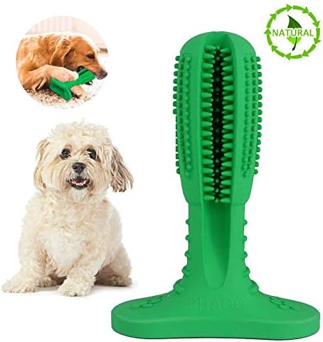 PHAOO Dog Tooth Cleaning Dog Dental Stick Dog Toothbrush, Pet Dental Oral Care Non-Toxic Natural Rubber Bite Resistant Chew Toys for Dogs