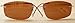Eyekepper Rimless Titanium Frame Polarized Sunglasses (Brown, Brown)