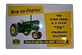 John Deere Metal Model 70 Logo Embossed Sign