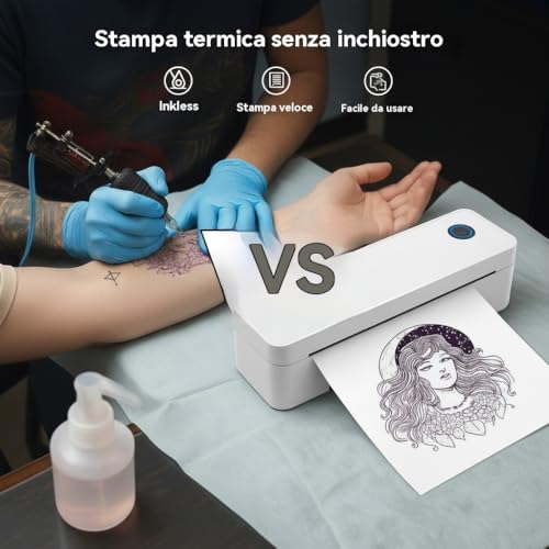 Fuhuihe Stampante per tatuaggi Macchina per trasferimento modelli A4 Stampante