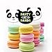 Party Like a Panda Bear - Dessert Cupcake Toppers - Baby Shower or Birthday Party Clear Treat Picks - Set of 24