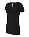Next Level Ladies' CVC Deep V 2XL BLACK