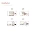 15/Pack 2835 LED Lights Strip Connector Wire 2 Pin AWSOM Solderless LED Connectors with Pigtail Snap Down 2 Conductor Flexible for 8mm SMD3528 Single Color LED Tape Lights