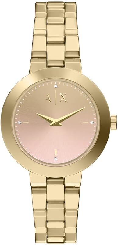 Reloj para Mujer, Movimiento de Cuarzo de Dos Agujas y Caja de 36 mm con Correa de Acero Inoxidable o Cuero