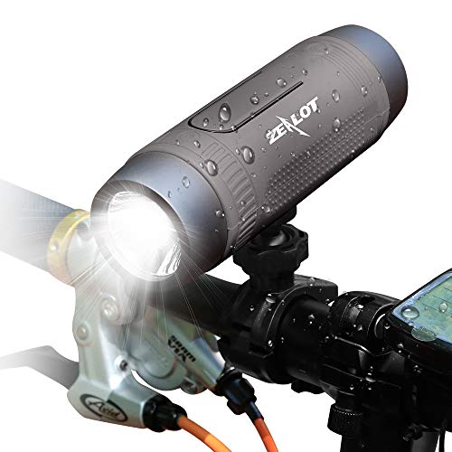 ZEALOT S1 Cassa Bluetooth Piccola Portatile Waterproof IPX5 Con Torcia Ciclismo Altoparlante Wireless Bicicletta Casse Bluetooth 15 Ore Di Riproduzione AUX/TF card/USB per Esterno Casa Viaggio