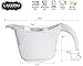 Reston Lloyd, Batter Bowl With Pour Spout, Non-Slip Base, Erogonomic Space Saving Detachable Handle, 2 QT Heavy Duty BPA-Free Microwave & Dishwasher Safe, White