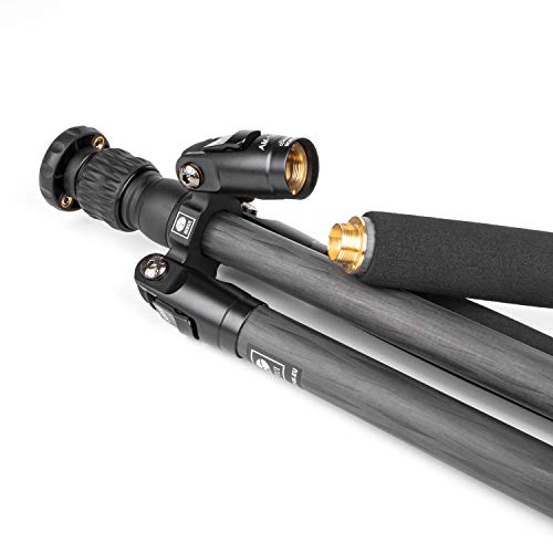 image for SIRUI Camera Tripod AM-1204K Lightweight Carbon Fiber Tripod with K-10