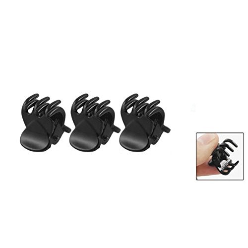 Barhunkft(TM) Fashion Women 12pcs Black Plastic Mini Hairpin 6 Claws Girls Hair Clip Clamp - Thumbnail 2