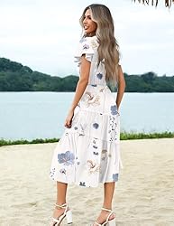 Zeagoo Vacation Dresses Summer Casual Boho Dress