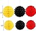 Threemart Colorful Party Supplies Yellow Black Red for Birthday Decorations Garland