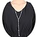 Lariatneck Y Lariat Necklace for Women Long Drop CZ Station Y shape Necklace Chain