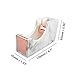 White Marble Texture Desktop Adhesive Tape Dispenser Rose Gold Tone 1