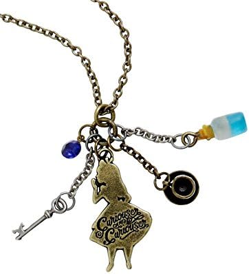 Disney Alice In Wonderland Long Cluster Necklace