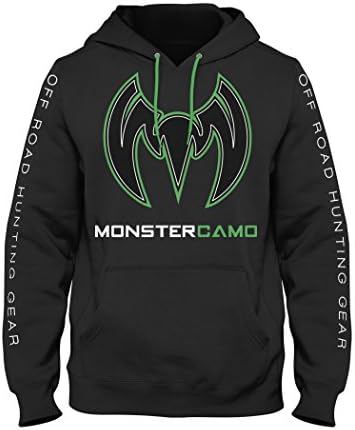 Monster Camo Maverick Hoodie #1 w/Black and Green Logo (2X-Large)
